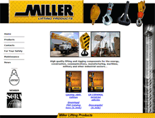 Tablet Screenshot of millerproducts.net